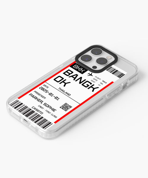 Bangkok Boarding Pass iPhone Case