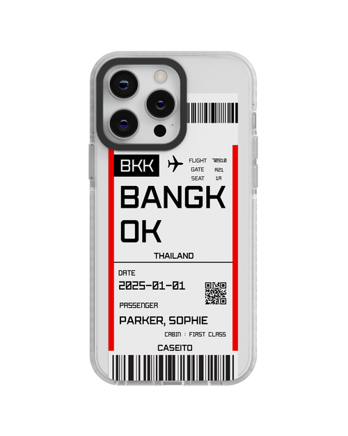 Bangkok Boarding Pass iPhone Case