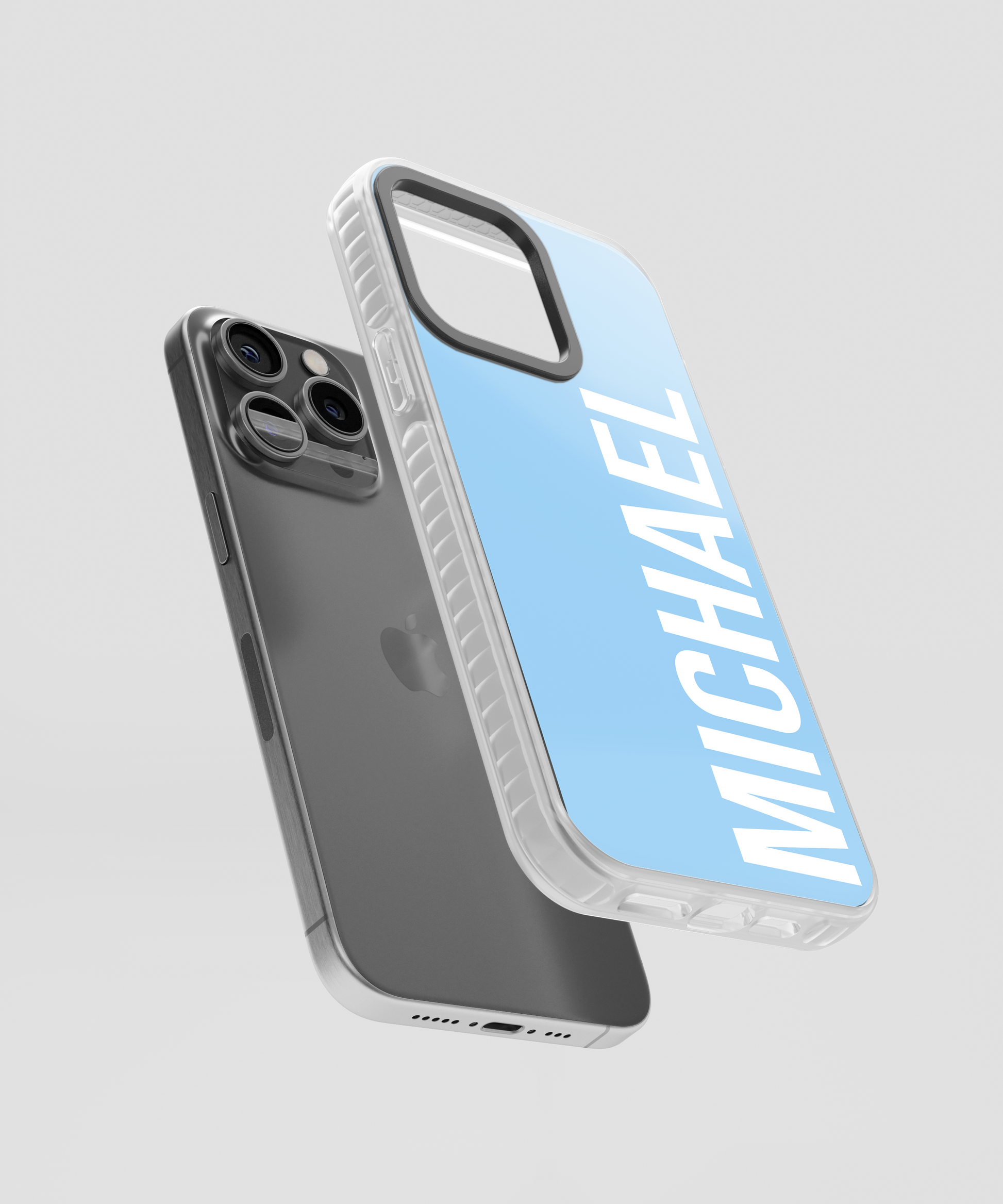 Personalised Name Baby Blue iPhone Case