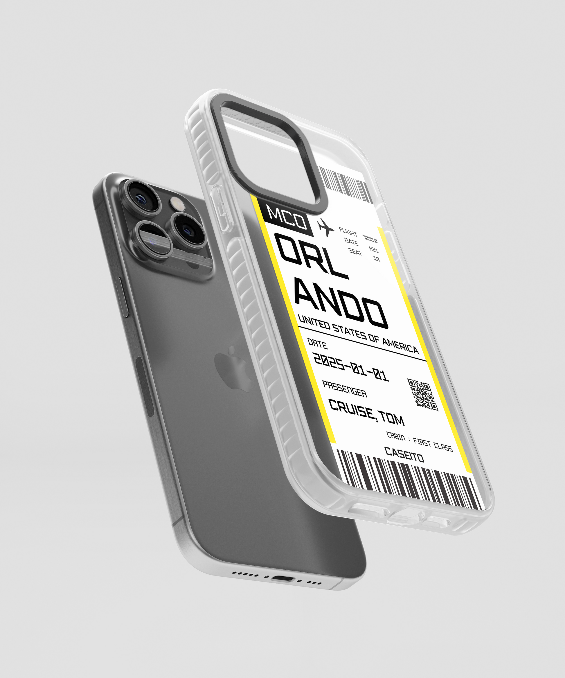 Orlando Boarding Pass iPhone Case