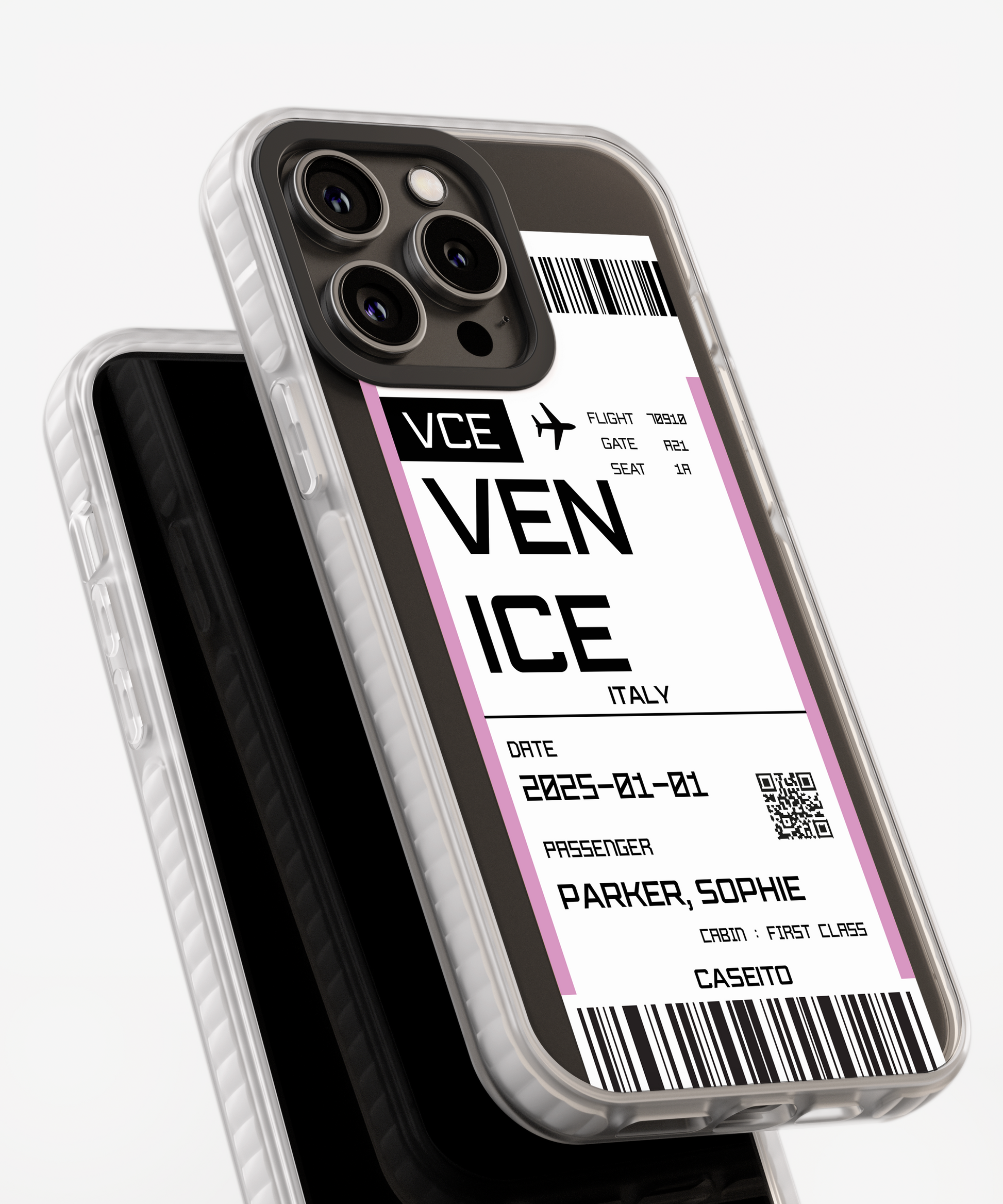 Venice Boarding Pass iPhone Case