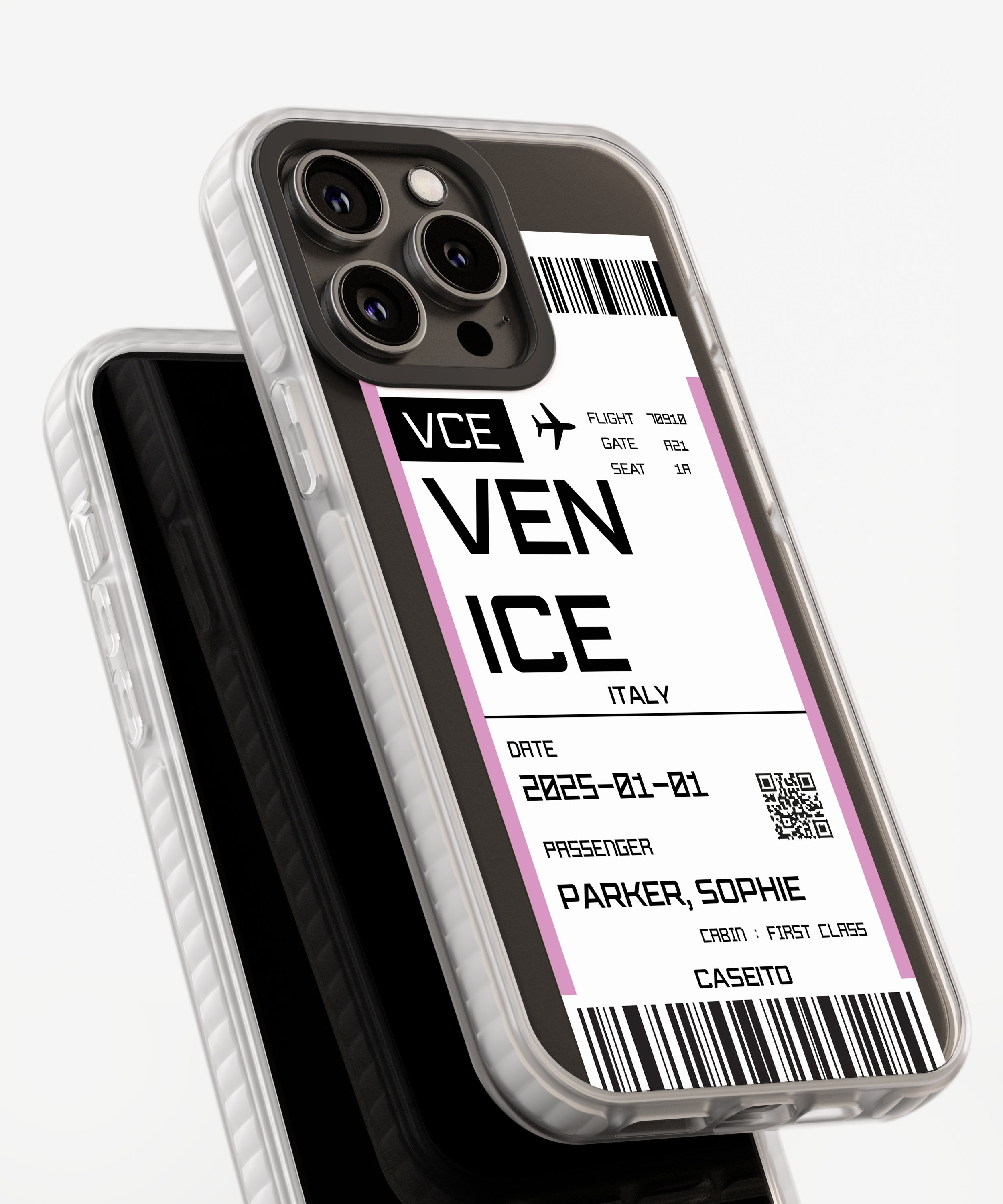 Venice Boarding Pass iPhone Case